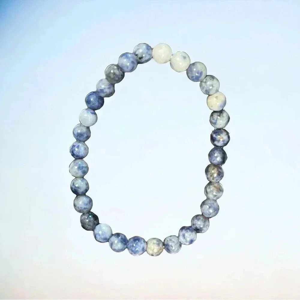 NEW | 6mm 11g Sodalite Gemstone Stretchy Bracelet - Picture 3 of 3